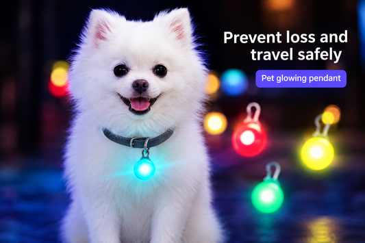 2pcs LED Dog Collar Pendant