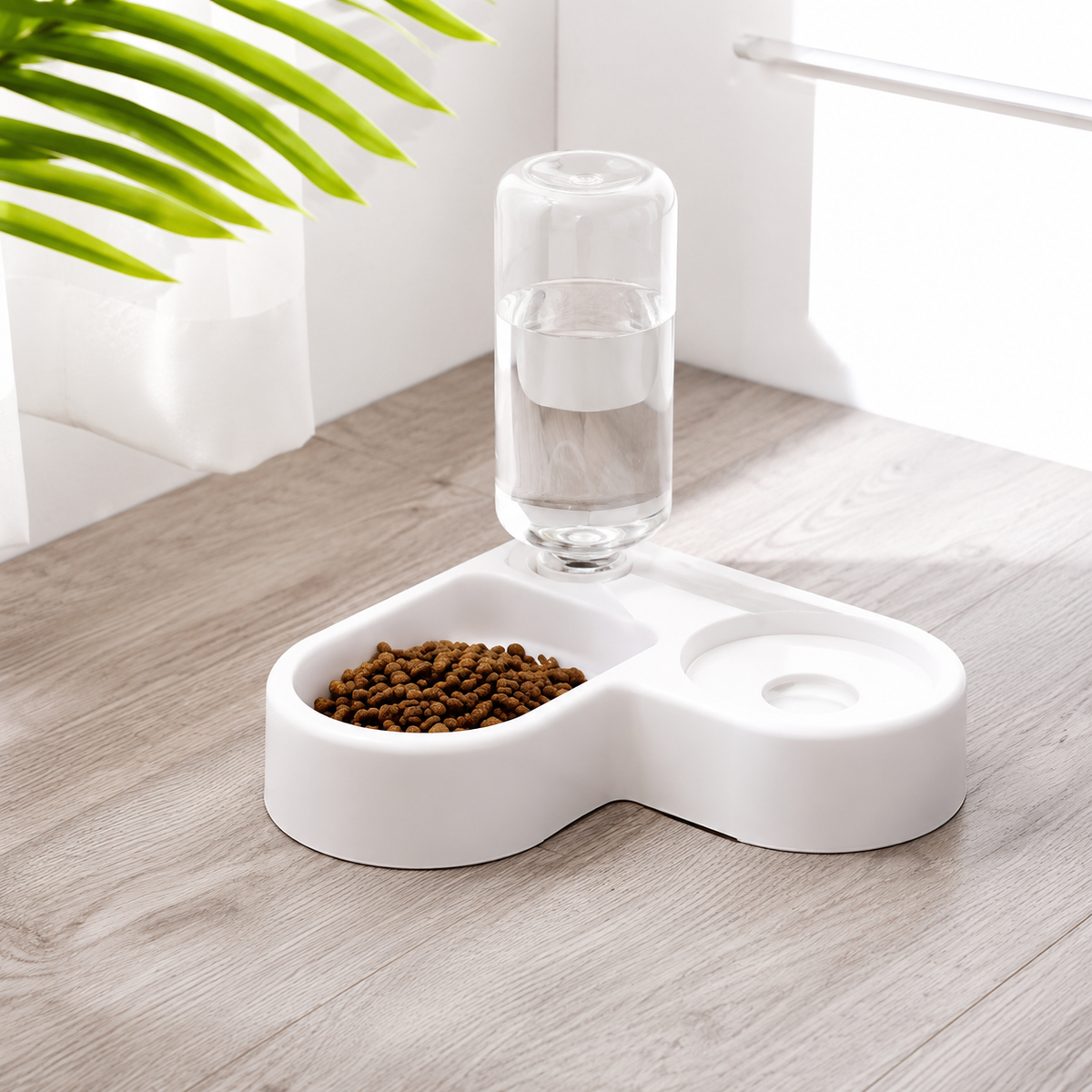 2-in-1 Automatic Pet Feeder & Water Dispenser