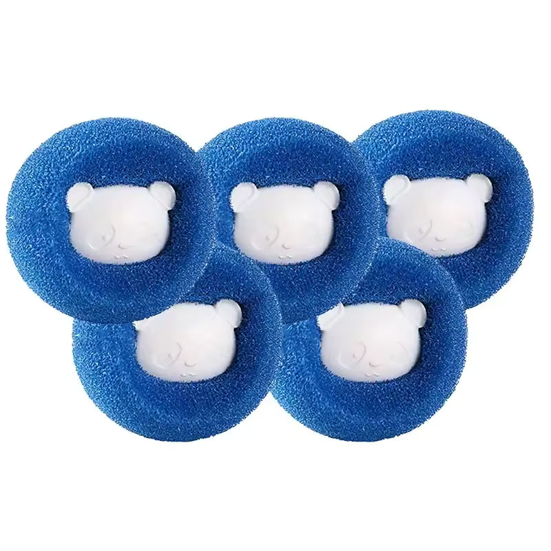 5pcs Pet Hair Remover Reusable Ball Laundry Washing Machine Filter Wool Sticker Cat Hair Remover Pet Fur Lint Catcher Home