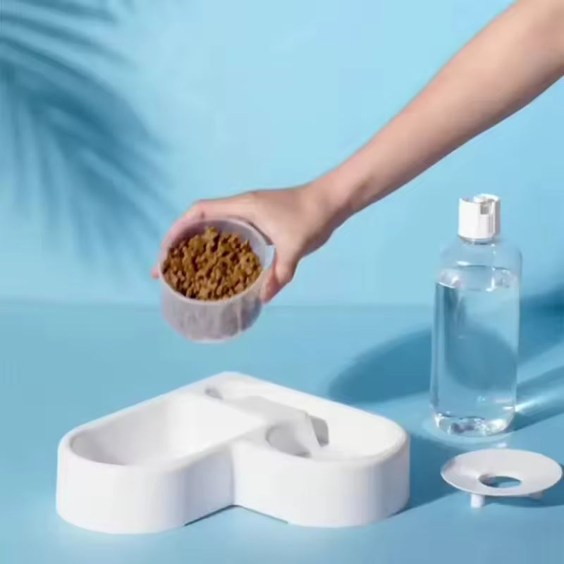 2-in-1 Automatic Pet Feeder & Water Dispenser