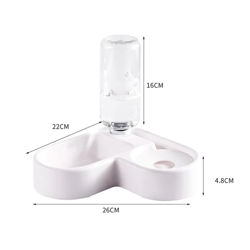 2-in-1 Automatic Pet Feeder & Water Dispenser