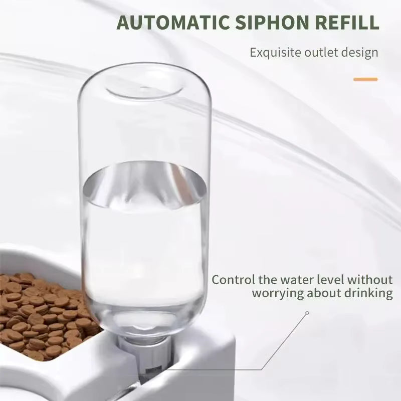 2-in-1 Automatic Pet Feeder & Water Dispenser