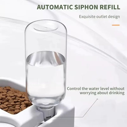 2-in-1 Automatic Pet Feeder & Water Dispenser