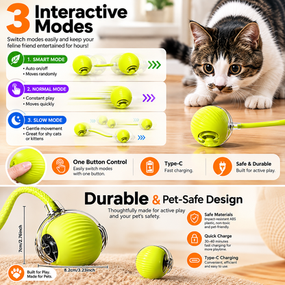Interactive Rolling Smart Cat Ball